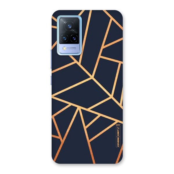 Golden Pattern Back Case for Vivo V21 5G