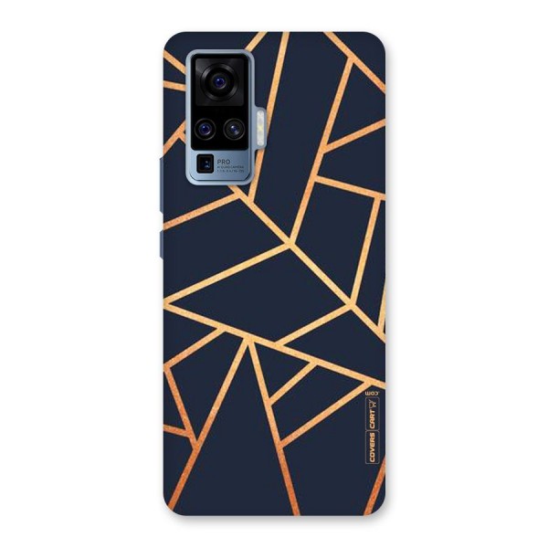 Golden Pattern Back Case for Vivo X50 Pro