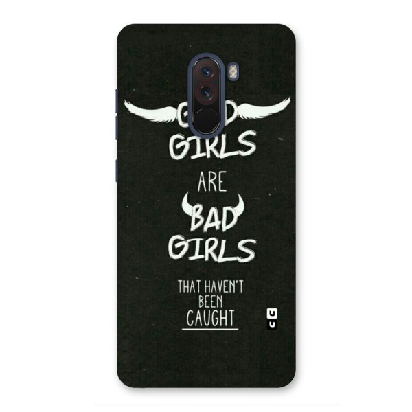 Good Bad Girls Back Case for Poco F1