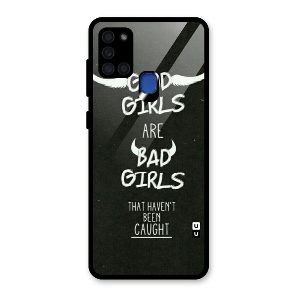 Good Bad Girls Glass Back Case for Galaxy A21s