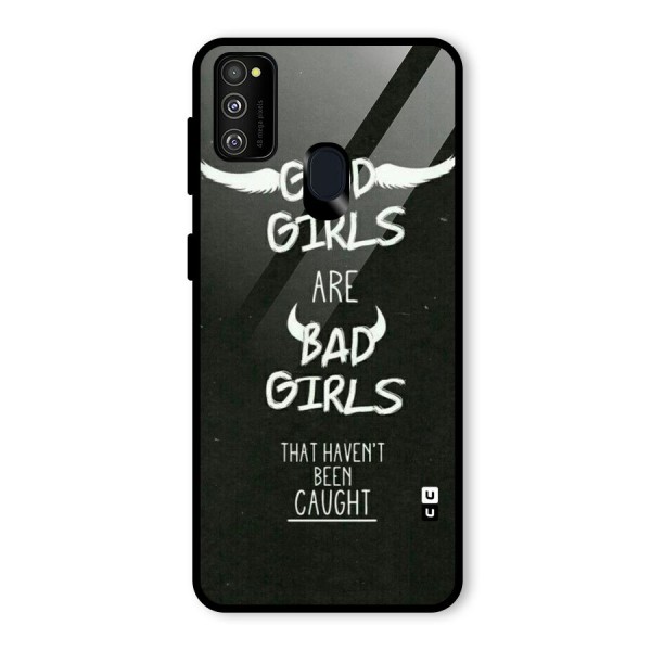 Good Bad Girls Glass Back Case for Galaxy M21