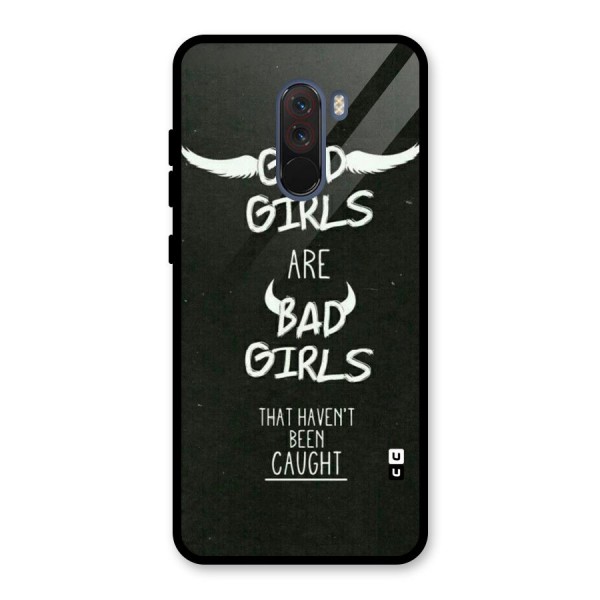 Good Bad Girls Glass Back Case for Poco F1