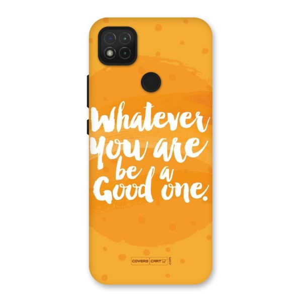 Good One Quote Back Case for Redmi 9C