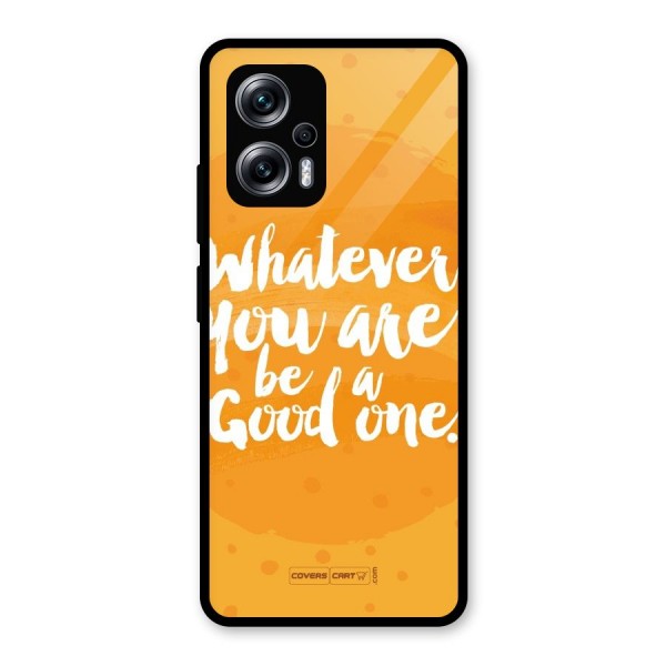 Good One Quote Glass Back Case for Redmi K50i