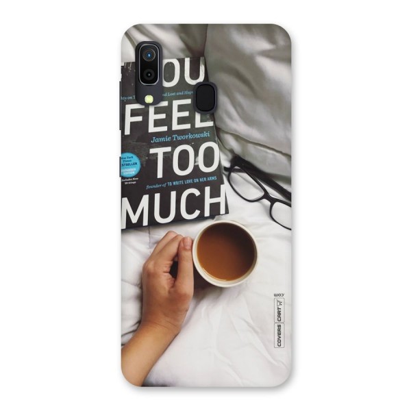 Good Reads And Coffee Back Case for Galaxy A20