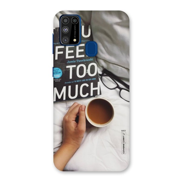 Good Reads And Coffee Back Case for Galaxy F41