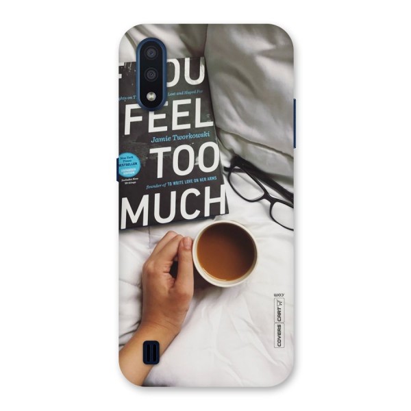 Good Reads And Coffee Back Case for Galaxy M01