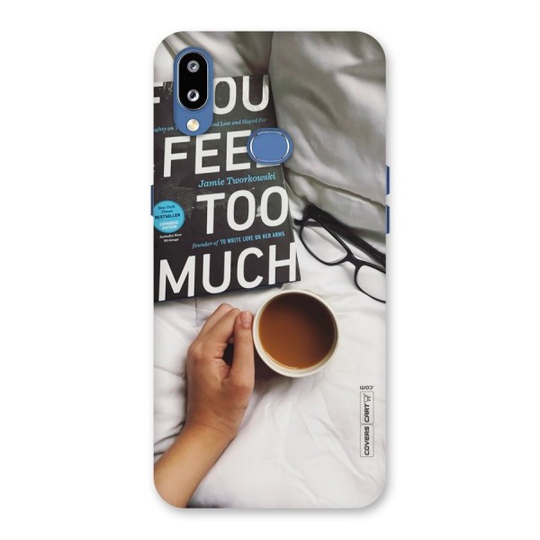 Good Reads And Coffee Back Case for Galaxy M01s