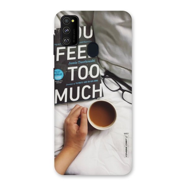 Good Reads And Coffee Back Case for Galaxy M21