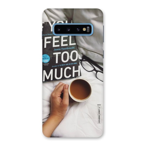 Good Reads And Coffee Back Case for Galaxy S10