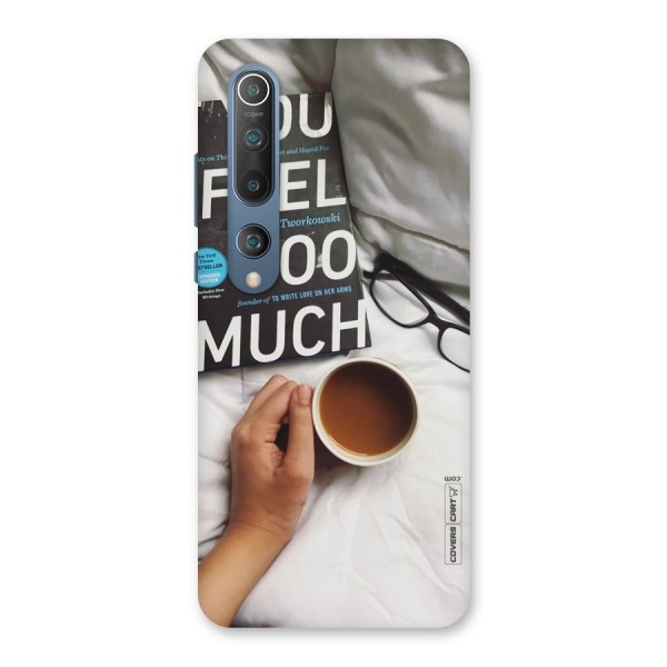 Good Reads And Coffee Back Case for Mi 10