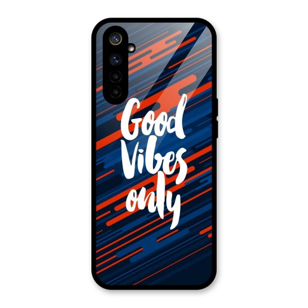 Good Vibes Only Glass Back Case for Realme 6