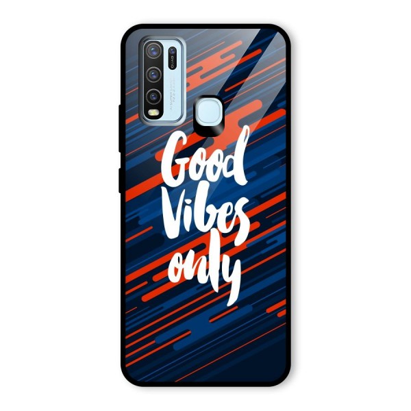 Good Vibes Only Glass Back Case for Vivo Y50