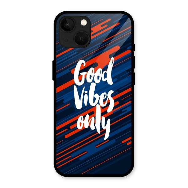 Good Vibes Only Glass Back Case for iPhone 13