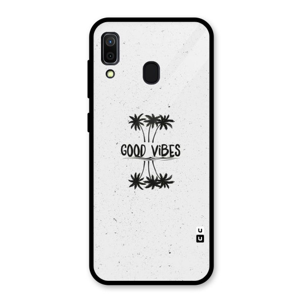 Good Vibes Rugged Glass Back Case for Galaxy A30