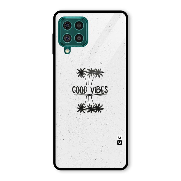 Good Vibes Rugged Glass Back Case for Galaxy F62