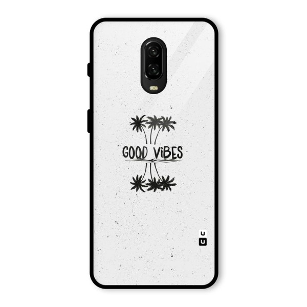 Good Vibes Rugged Glass Back Case for OnePlus 6T