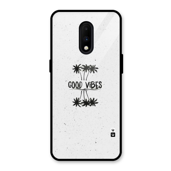 Good Vibes Rugged Glass Back Case for OnePlus 7