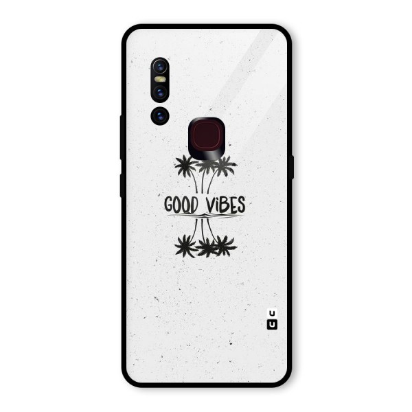 Good Vibes Rugged Glass Back Case for Vivo V15