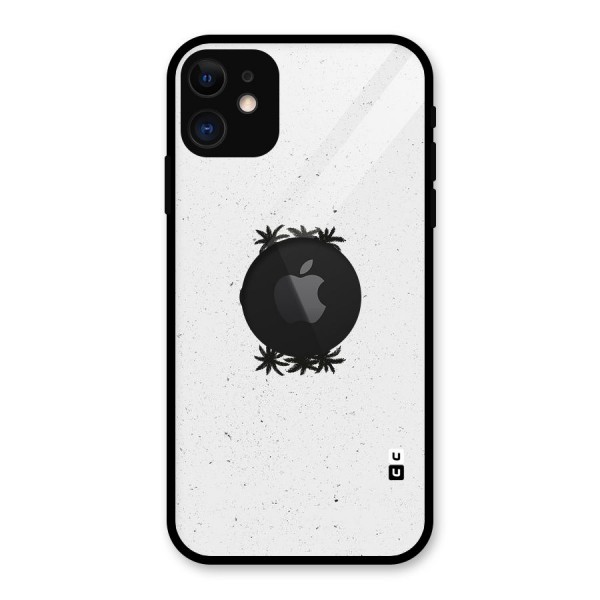 Good Vibes Rugged Glass Back Case for iPhone 11 Logo Cut