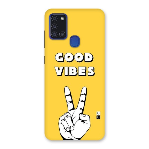 Good Vibes Victory Back Case for Galaxy A21s