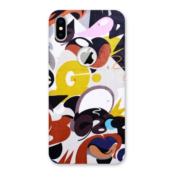 Graffiti Wall Back Case for iPhone XS Logo Cut