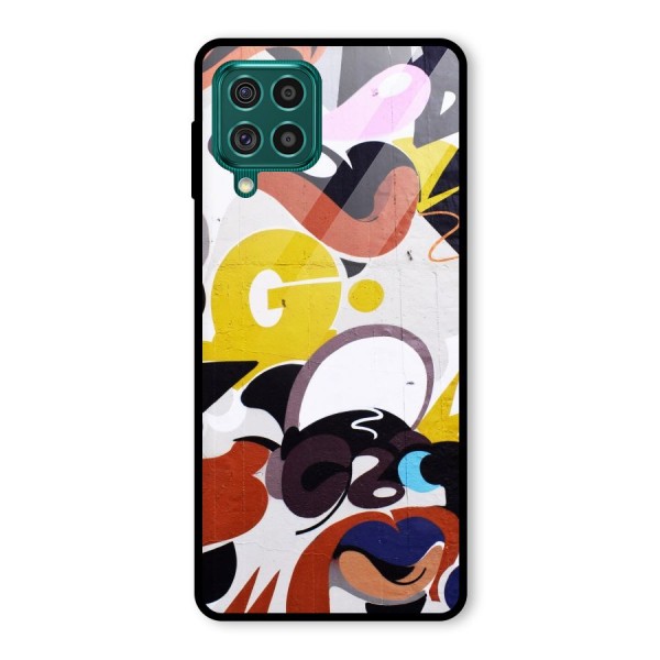 Graffiti Wall Glass Back Case for Galaxy F62