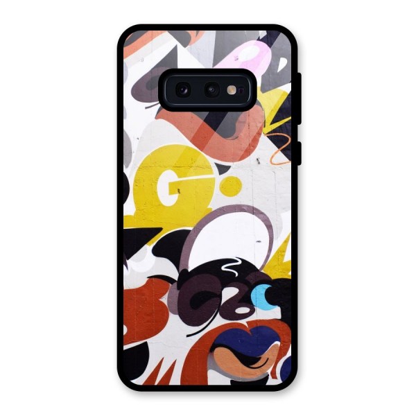 Graffiti Wall Glass Back Case for Galaxy S10e