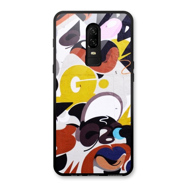 Graffiti Wall Glass Back Case for OnePlus 6