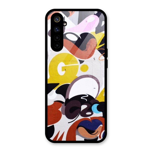 Graffiti Wall Glass Back Case for Realme 6