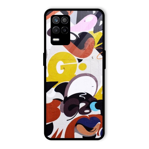 Graffiti Wall Glass Back Case for Realme 9 5G