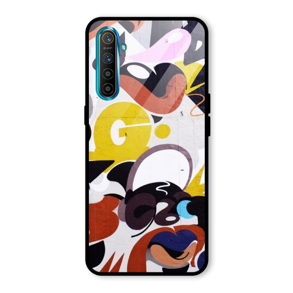 Graffiti Wall Glass Back Case for Realme XT