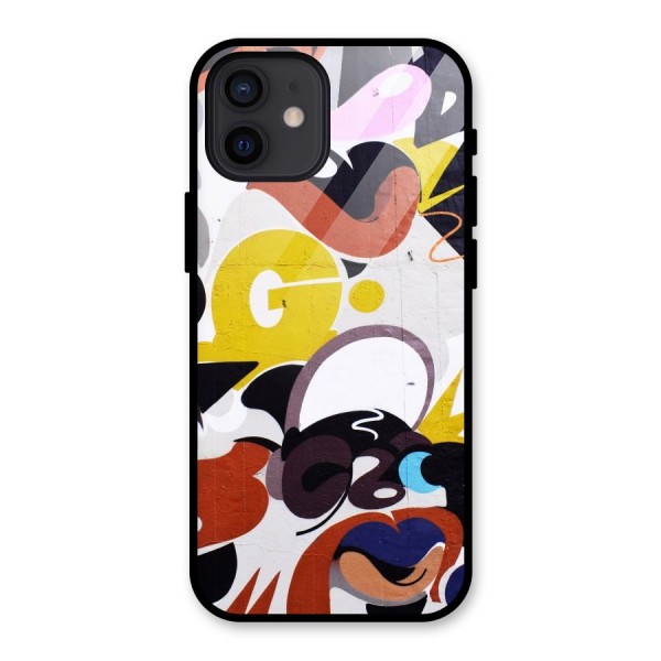 Graffiti Wall Glass Back Case for iPhone 12