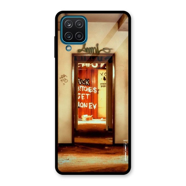 Grafitty Door Glass Back Case for Galaxy A12