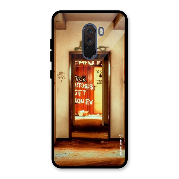 Grafitty Door Glass Back Case for Poco F1