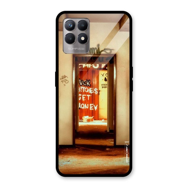 Grafitty Door Glass Back Case for Realme 8i