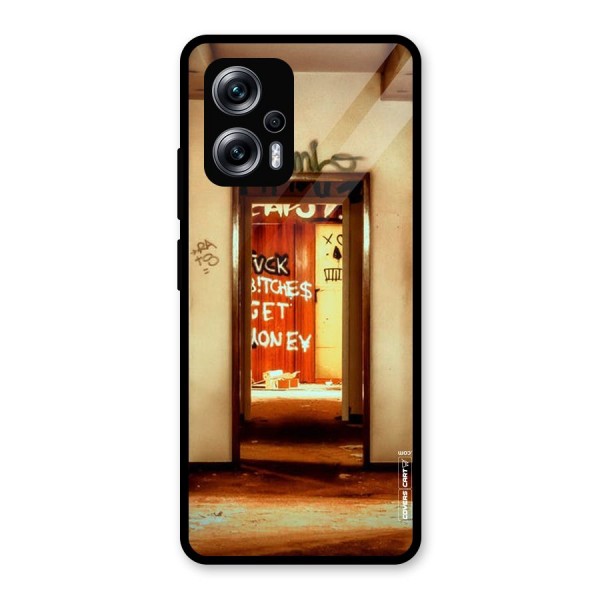 Grafitty Door Glass Back Case for Redmi K50i