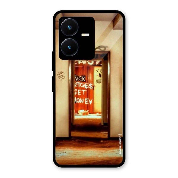 Grafitty Door Glass Back Case for Vivo Y22