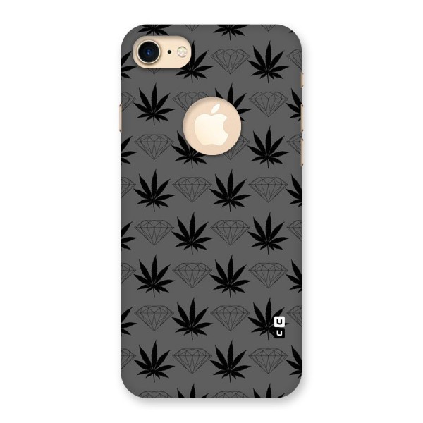 Grass Diamond Back Case for iPhone 8 Logo Cut