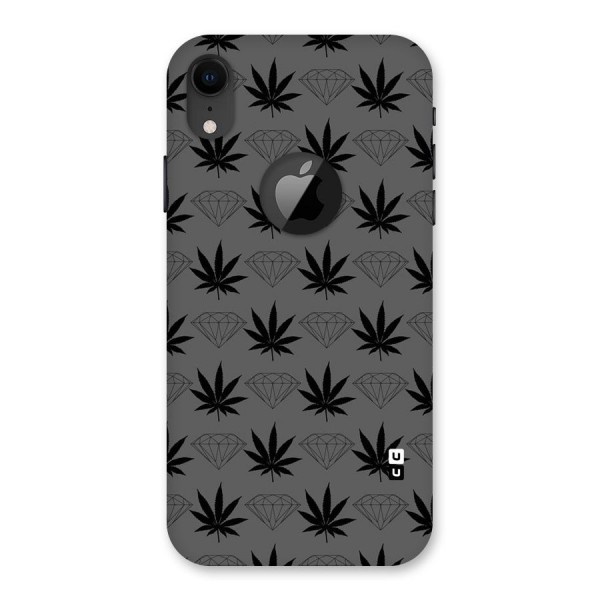 Grass Diamond Back Case for iPhone XR Logo Cut