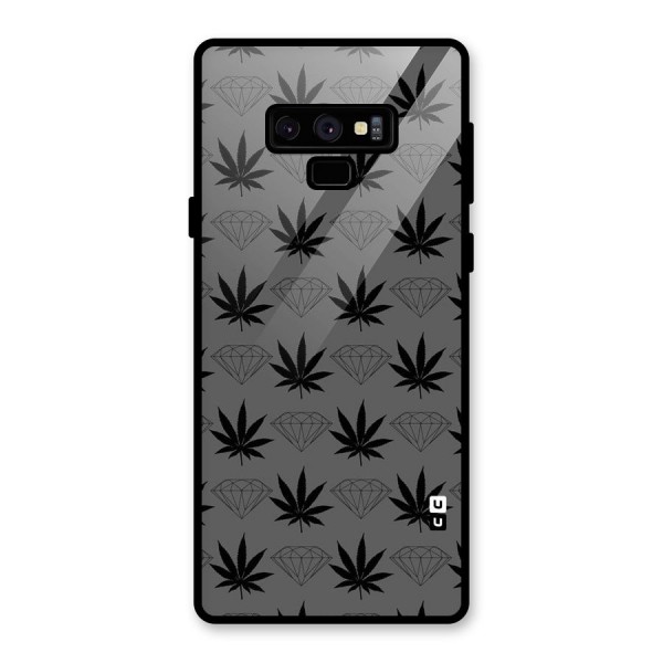 Grass Diamond Glass Back Case for Galaxy Note 9