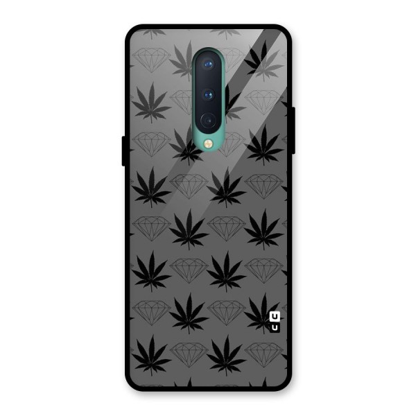 Grass Diamond Glass Back Case for OnePlus 8