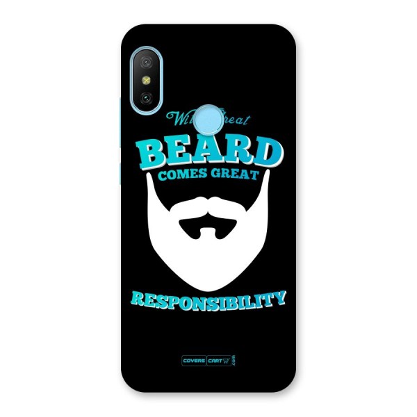 Great Beard Back Case for Redmi 6 Pro