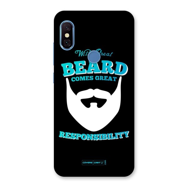 Great Beard Back Case for Redmi Note 6 Pro