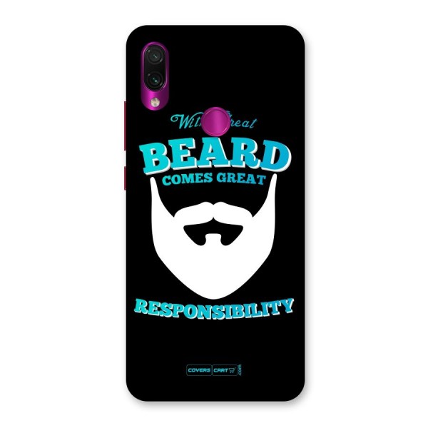 Great Beard Back Case for Redmi Note 7 Pro