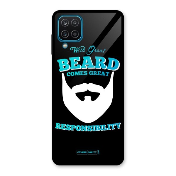 Great Beard Glass Back Case for Galaxy A12