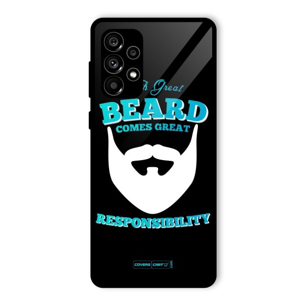 Great Beard Glass Back Case for Galaxy A73 5G