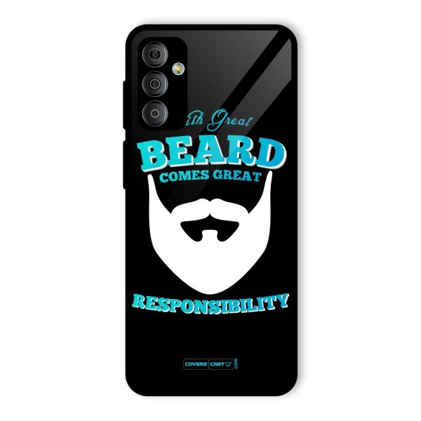 Great Beard Glass Back Case for Galaxy F23