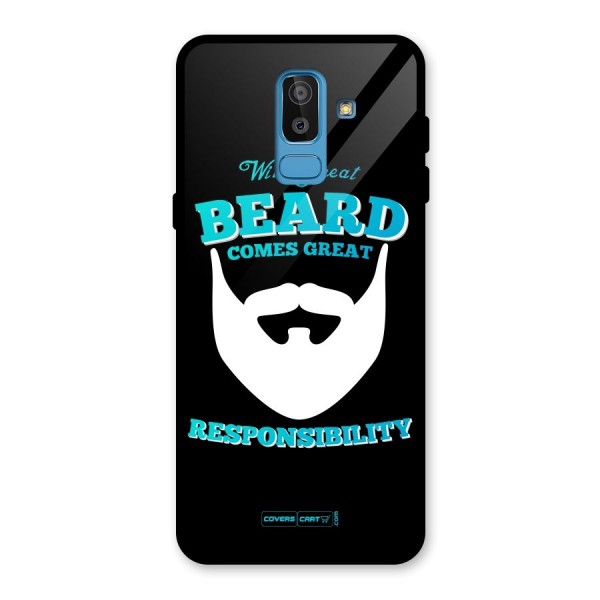 Great Beard Glass Back Case for Galaxy J8