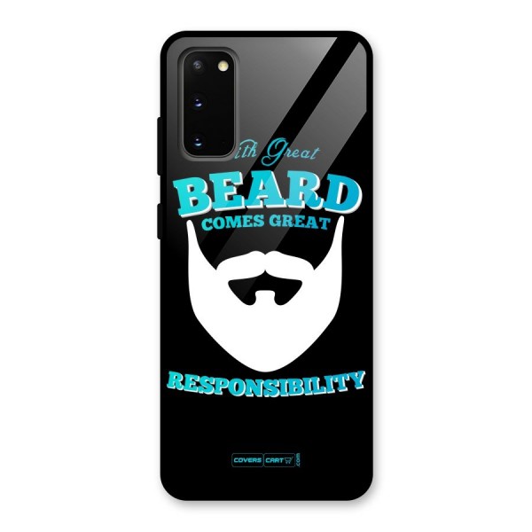 Great Beard Glass Back Case for Galaxy S20